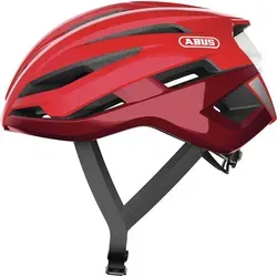 ABUS Stormchaser blaze red S (51-55 cm) - Fahrradhelm für Rennradfahrer, leicht und sicher mit innovativer Belüftungstechnologie für optimales Kopfklima und Ponytail-Kompatibilität.