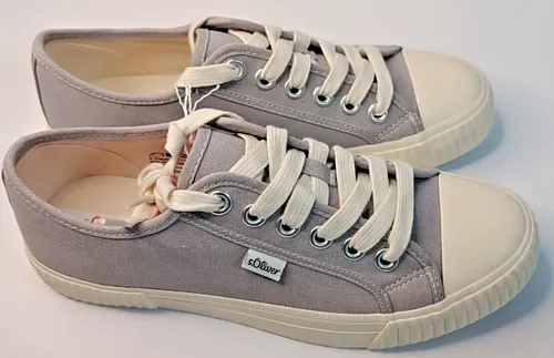 s.Oliver Damen Sneaker - Grau, Schnürschuhe für den Herbst - Sneaker für Damen in Grau, mit rutschhemmender Gummisohle und weich gepolsterter Innensohle. Perfekt für modische Herbstlooks und den täglichen Komfort.