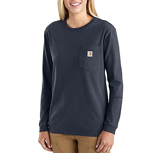 Carhartt Damen Loose Fit Pocket T-Shirt Marineblau von Carhartt