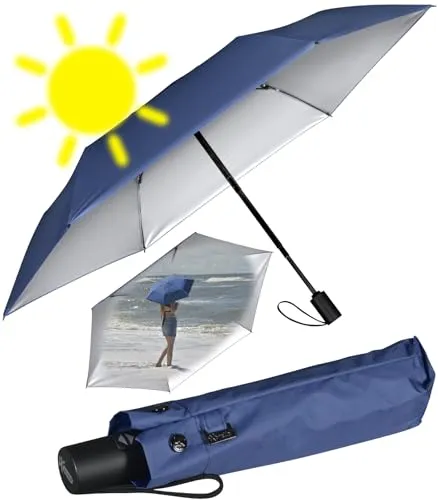 iX-brella Mini Sonnen-Regenschirm mit Auf-Zu-Automatik