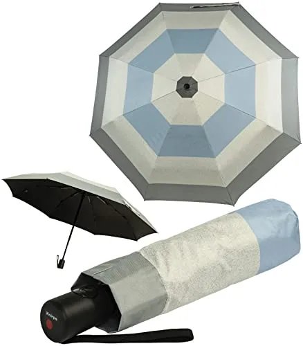 Knirps A.200 Medium Duomatic Taschenschirm - Popy Blue - Taschenschirm mit UV-Schutz und Hitze-Reduktion, ideal für unterwegs. Leicht, kompakt und mit praktischer Auf-Zu-Automatik für einfachen Gebrauch.