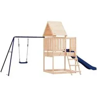 Spielturm Massivholz Kiefer - Spieltürme aus massivem Kiefernholz, ideal für fantasievolle Abenteuer im eigenen Garten. Mit Kletterwand, Wellenrutsche und Sandkasten für unendlichen Spielspaß!