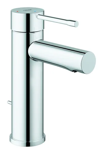 Grohe Essence Waschtischarmatur ES 23379001 Silber S - Touch-On-Wasserhahn für Badezimmerwaschbecken mit höherem Auslauf für mehr Platz. Grohe StarLight Chromoberfläche für Langlebigkeit und Widerstandsfähigkeit.