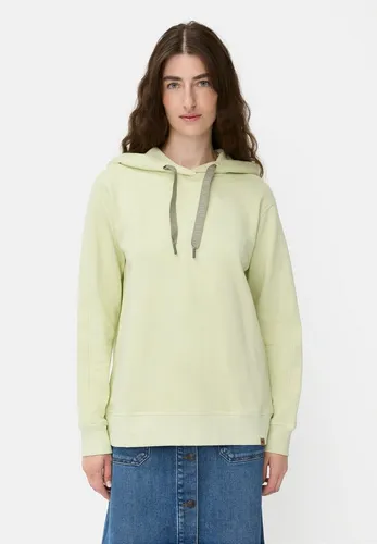camel active Damen Hoodie aus reiner Baumwolle - Limettengrün, 4XL - Kapuzenpullover für Damen mit elastischen Bündchen für idealen Halt und aufgerauter Innenseite für ein angenehmes, wärmendes Tragegefühl. Entspannt geschnitten für optimalen Komfort.