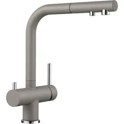 BLANCO FONTAS-S II Filter | Hochwertige Küchenarmatur in Tartufo - Armatur in Tartufo, 3-in-1-Funktion mit separatem Auslauf für gefiltertes Wasser. Hygienisch und platzsparend, ideal für moderne Küchen.