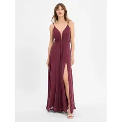 Vera Mont Damen Abendkleid mit Lurexfaden in rot von Vera Mont