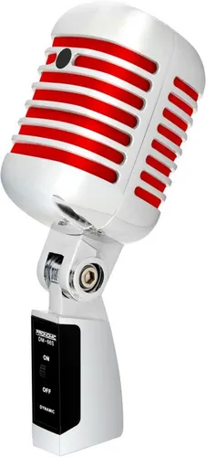 Pronomic DM-66R Elvis Mikrofon - Vocal-Mikrofon für Sprache und Gesang, ideal für Live-Auftritte mit ausgewogenem, präsentem Klang und klassischem Vintage Rockabilly Design.