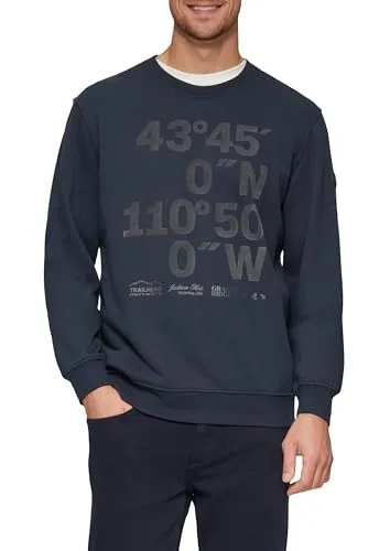 s.Oliver Sweatshirt mit Flock-Print