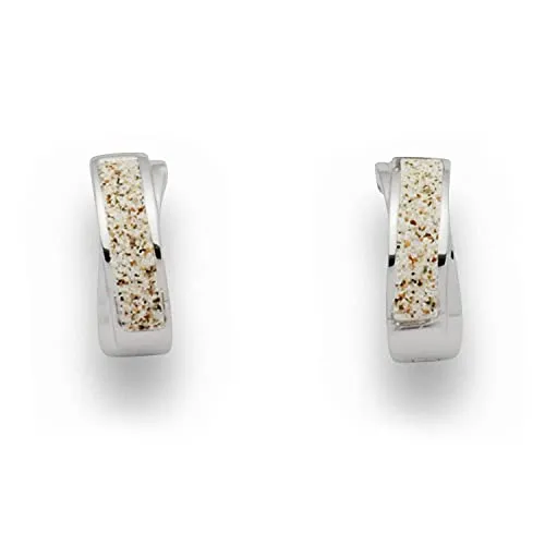 Dur Schmuck Damen Creole SATURN mit Strandsand von DUR