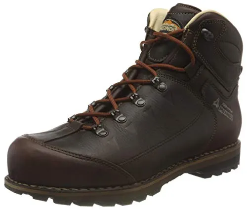 Meindl Schuhe Leogang Identity Men - Dunkelbraun - Wanderschuhe aus hochwertigem Anilinleder, nachhaltig und ohne Membran, ideal für anspruchsvolle Wanderungen und Outdoor-Aktivitäten.