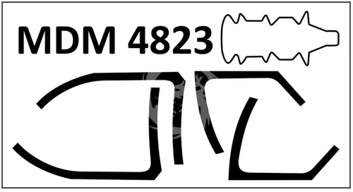 Harrier GR Mk.7. Canopy masks-Hasegawa Metallic Details MDM4823 Spur 1/48