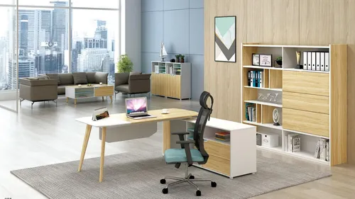Modernes Aktenschrank Bücherregal 190 cm aus Holz - Stylisches Aktenschrank Bücherregal mit einer Höhe von 190 cm. Ideal für die Organisation im Büro, bietet viel Stauraum und passt perfekt in moderne Arbeitsumgebungen.