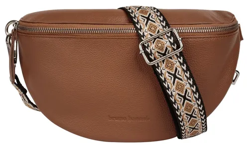 Gürteltasche BRUNO BANANI, Damen, echtes Leder, cognac - Elegante Gürteltasche aus 100% Rindleder, ideal für Abenteuer und den Alltag. Mit einem Hauptfach und zusätzlichem Reißverschlussfach bietet sie Platz für Essentials und garantiert Bewegungsfreiheit.