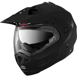 Caberg Tourmax Klapphelm - Matt-Schwarz - XS - Motorradhelm mit Klappmechanismus und Einhandbedienung, ideal für Abenteuerfahrer. Integrierte Sonnenblende und hoher Tragekomfort dank waschbarer Innenausstattung.