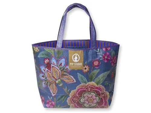 Pip Studio Bombay Strandtasche blau 60x40cm in blau von Pip Studio
