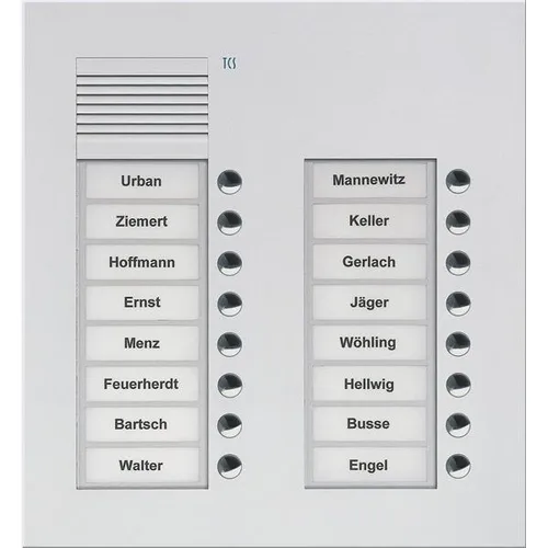 TCS PUK16/2-EN Audio Außenstation von TCS Türsprechstelle Türlautsprecher