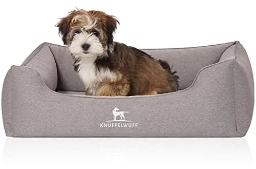 Knuffelwuff Tierbett Hundebett Leano, Orthopädisch für gesunden Schlaf - Tierbetten mit orthopädischem Memory Foam für gelenkschonenden Komfort. Erhältlich in verschiedenen Größen, ideal für kleine und große Hunde.