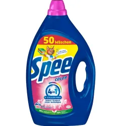 Henkel AG & Co. KGaA Spee Color Gel Colorwaschmittel 4+1, 50 WL, Flüssigwaschmittel für strahlende Reinheit und frische Wäsche, 2,25 Liter - Flasche S50CG
