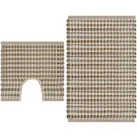 vidaXL Handgewebtes Badematten-Set aus Jute - Badematten-Set mit handgewebter Jute, ideal für ein modernes Badezimmer. Jute ist stark und weich, sorgt für Komfort und ist ein einzigartiges Unikat.