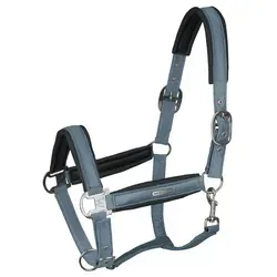 Waldhausen Halfter Breath - Standardhalfter mit edlem Satin-Überzug und Mesh-Unterlage für hohen Tragekomfort. Beidseitig verstellbar im Genick und einseitig im Nasenbereich.