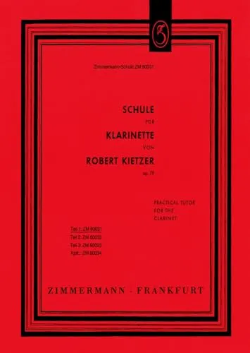 Schule für Klarinette: Teil 1. Klarinette.