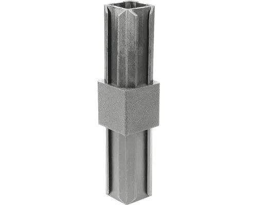 Produktbild XD-Rohrverbinder gerade für Vierkantrohre 20x20x1,5 mm Kunststoff schwarz
