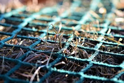 Konege Heunetz Tuch 1,5m x 1,5m, Mw 4,5cm, innen max. 4x4cm, 5,0mm Kordelstärke