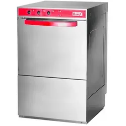 Romux® Gewerbespülmachine 50x50 cm - Professioneller Geschirrspüler für Gastronomie - Spültechnik für Gastronomie mit 3 Dosierpumpen für effektive Reinigung, streifenfreies Trocknen und maximale Leistung. Ideal für Restaurants und Bars mit hoher Kapazität und Langlebigkeit.