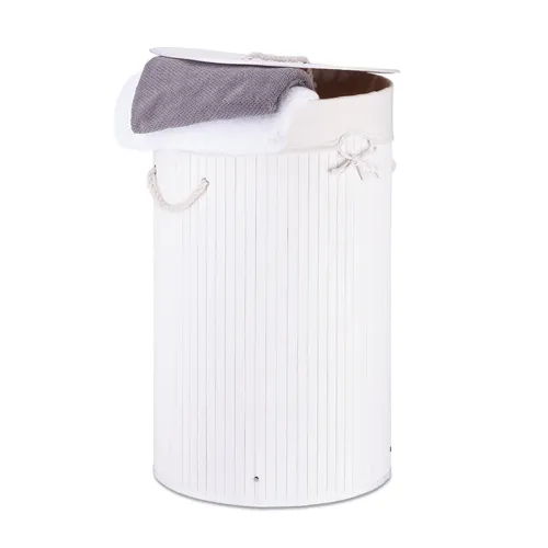 Faltbarer Wäschekorb aus Bambus - 3er Set mit 70 Litern - Wäschekörbe aus hochwertigem Bambus, faltbar und ideal für jeden Raum. Perfekt für eine ordentliche Wäscheorganisation!