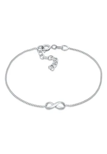 Elli Armband Infinity Unendlichkeit Symbol 925 Silber - Armband aus feinstem 925er Sterling Silber, harmonisches Infinity-Symbol, ideal als Freundschaftsarmband und perfektes Statement für untrennbare Verbindungen.