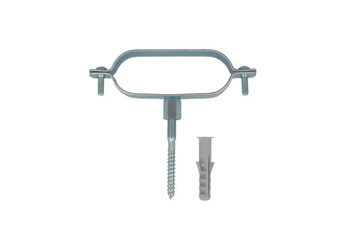 tecuro Rohrschelle Ovalschelle, Stahl verzinkt - für Solarwellrohr