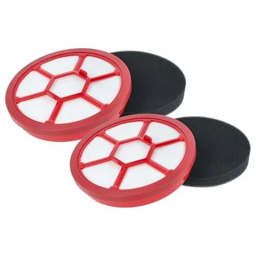 vhbw 2x Motorschutz-Filter kompatibel mit Dirt Devil Infinity Rebel 52, 54, DD5501, DD5550, DD5254, 50, DD5254-01, DD5500 Staubsauger