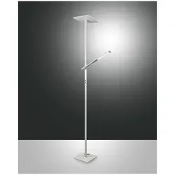Fabas Luce Ideal Stehleuchte LED 40W+8W - Stehleuchten mit modernem Design, vielseitig verstellbarem Lesearm und 3 Dimmstufen. Genießen Sie 5 Jahre Garantie auf die hochwertigen LEDs und dimmbare Funktion für optimale Lichtverhältnisse.