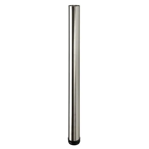 Hettich Möbelfuß 6,0 x 70 -73 cm Edelstahl-Optik - 1 Stück Möbelfuß