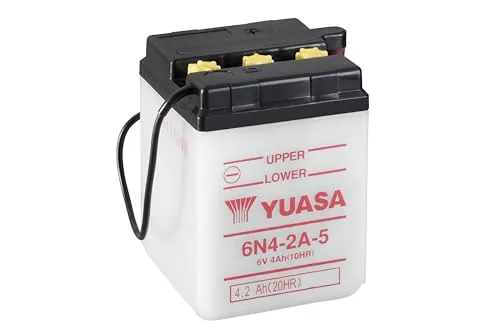 YUASA 6N4-2A-5 Batterie ohne Säurepack - Batterien & Akkus, speziell zum Schutz vor Leckagen und Korrosion entwickelt, ideal für zuverlässige Leistung und Langlebigkeit.