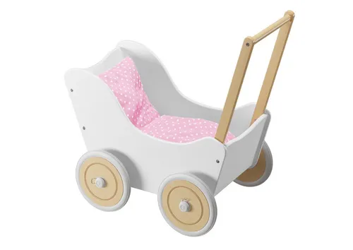 ERST-HOLZ Puppenwagen Puppenwagen als Lauflernhilfe in Verschiedenen Farben