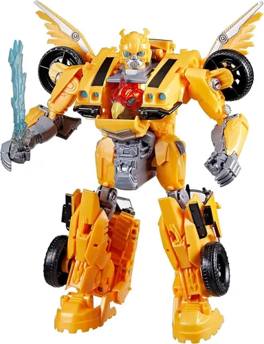 Transformers Spielzeug - Beast-Mode Bumblebee Action-Figur 25 cm, 3-in-1 verwandelbar mit Lichtern und Sounds, ideal für Kinder ab 6 Jahren