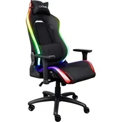 Trust GXT 719 Ruya RGB Gaming Stuhl Schwarz - Gaming-Zubehör mit 350+ RGB-Farben, komplett verstellbar für maximalen Komfort während endloser Sessions. Ideal für Gamer, die Stil und Ergonomie schätzen!