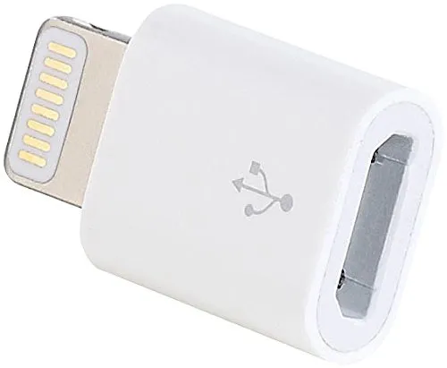 revolt Adapter für Powerbank: Adapter Micro-USB auf 8-Pin, zum Laden von kompatibel mit iPhone 5/6/7/8/10 u.v.m. (Micro USB auf Lightning, Lightning, Ladekabel)