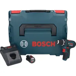 Bosch GSR 12V-15 Akku Bohrschrauber - Kompakter 12V Akkuschrauber mit 30 Nm Drehmoment, inklusive 3,0 Ah Akku und Ladegerät – ideal für DIY-Projekte und handliche Anwendungen.