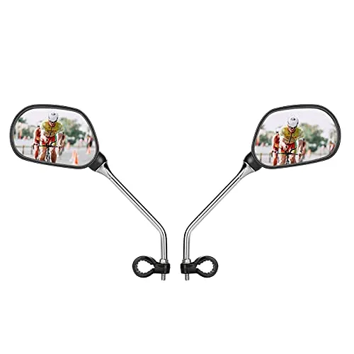 Yizhet 2 Stück Fahrradspiegel Rückspiegel Fahrrad Seitenspiegel 360° Verstellbar Rückspiegel für Links und Rechtsmontage Lenkerspiegel für Fahrrad Motorrad E-Bike
