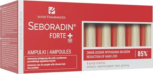 Seboradin Ampullen Gegen Haarausfall Haarverlust Haarverdünnung Haarwachstum Serum Für Frauen Männer Vitamine Natürliche Extrakte Haar Kopfhaut Pflege Haarserum Haarpflege 14 x 5,5 ml Forte