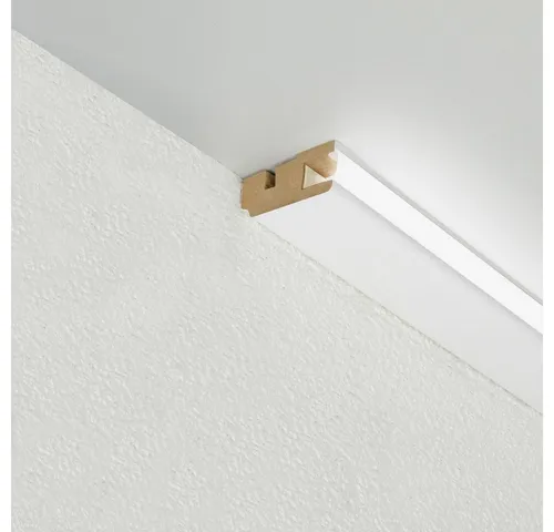 Kosche Deckenleiste LED-Deckenleiste MDF weiß 22 x 45 x 2500 mm, MDF