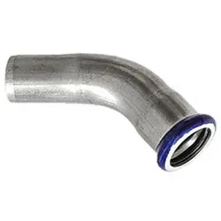 Edelstahl Pressfitting M-Kontur Bogen 45° (i/a) 22 mm