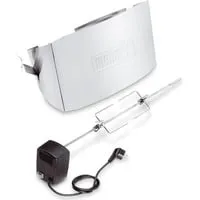 Drehspieß 17524 für Q 300/Q 3000 - Edelstahl Grillspieß für die WEBER Q 300- und Q 3000-Serie, inklusive Motor und Hitzeschild für gleichmäßiges Grillen.