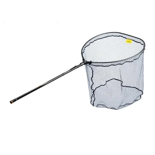 Lieblingsköder Allround-Kescher Ultraboost 65x55cm - Kescher & Reuser für Raubfischangeln, teleskopierbarer Griff und feinmaschiges Bodennetz für sicheres Fangen und einfaches Handling.