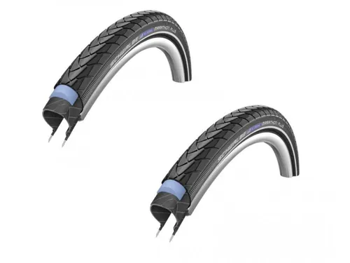 Schwalbe MARATHON PLUS Drahtreifen 28x1.40 - Hochwertige Fahrradreifen mit Reflexstreifen für erhöhte Sichtbarkeit und Sicherheit. Ideal für den täglichen Einsatz und lange Strecken.