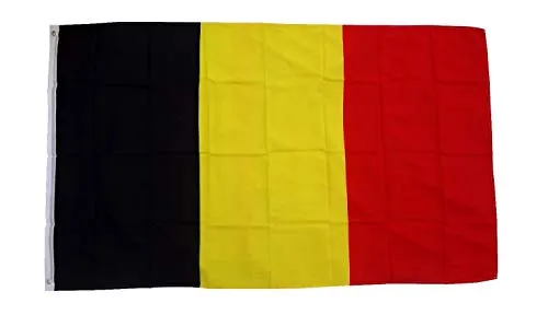 Flagge Belgien 90 x 150 cm Fahne mit 2 Ösen 100g/m² Stoffgewicht Hissflagge Hissen