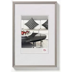 walther-design Bilderrahmen Chair AJ030D, 20 x 30 cm, Echtglas, Aluminiumrahmen stahl