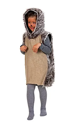 Festartikel Müller Igelkostüm für Kinder, Größe 128, Braun-Grau